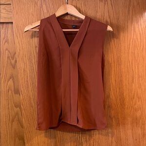 SHEIN Rust Sleeveless Blouse